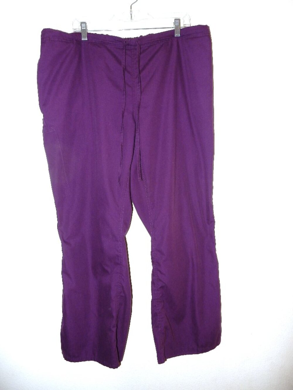 Purple scrub pants unisex women's XL 2XL XXL medical twill stretchy Butter Soft